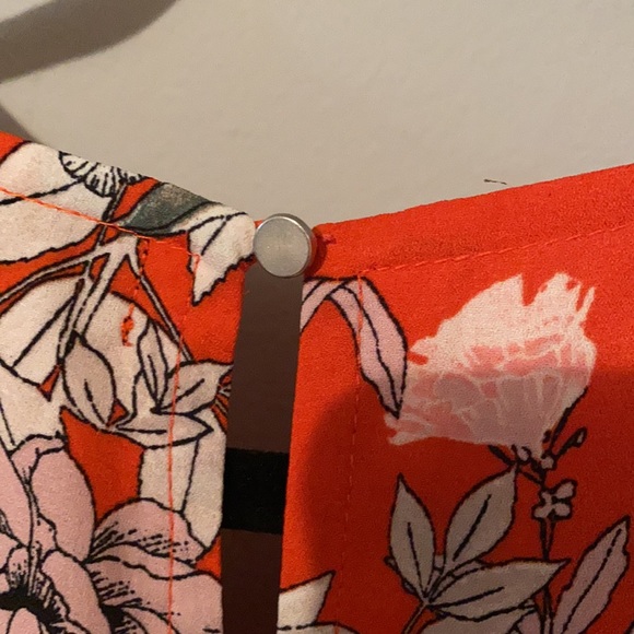 Rachel Rachel Roy The Label Orange Floral Tank - Picture 7 of 8